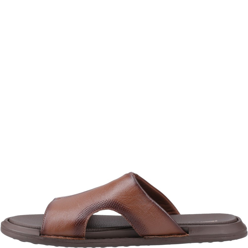 Sandal Mens Summer Brown Hush Puppies Callum Slide Sandal