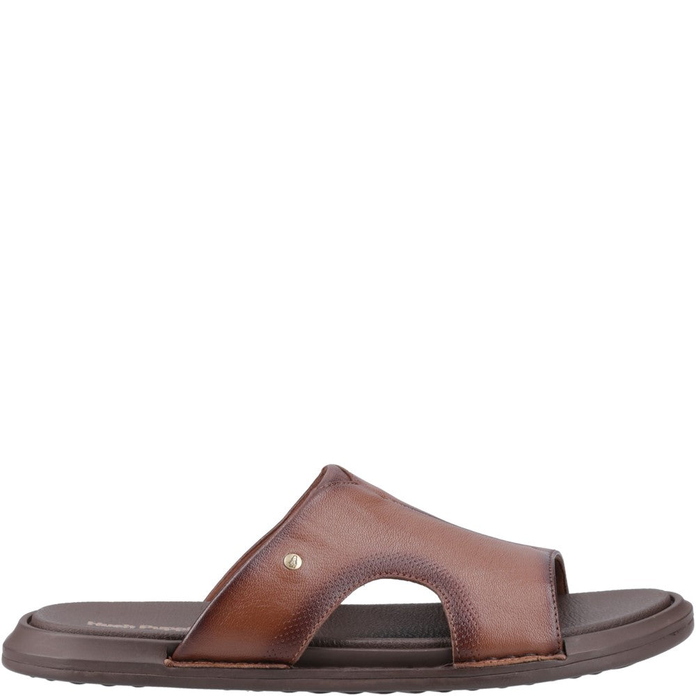 Sandal Mens Summer Brown Hush Puppies Callum Slide Sandal