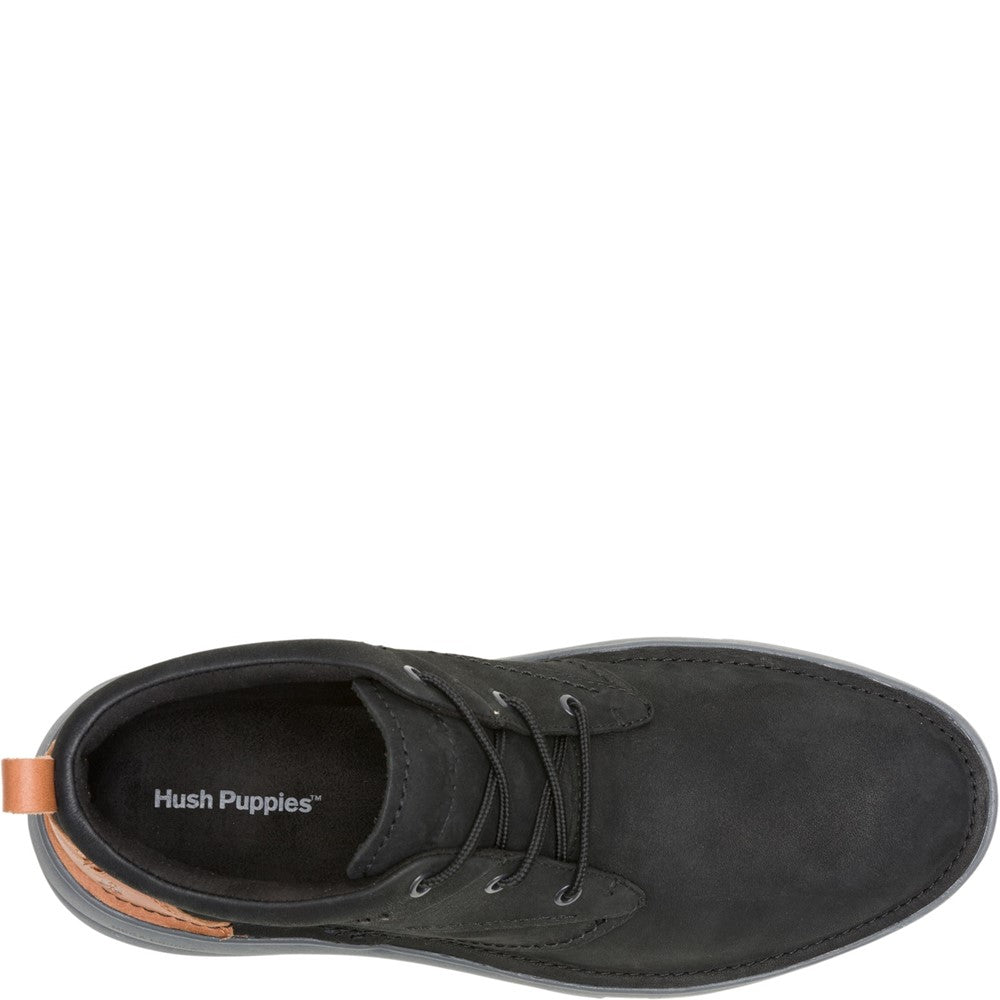 Mens Boots Black Hush Puppies Baylor Chukka