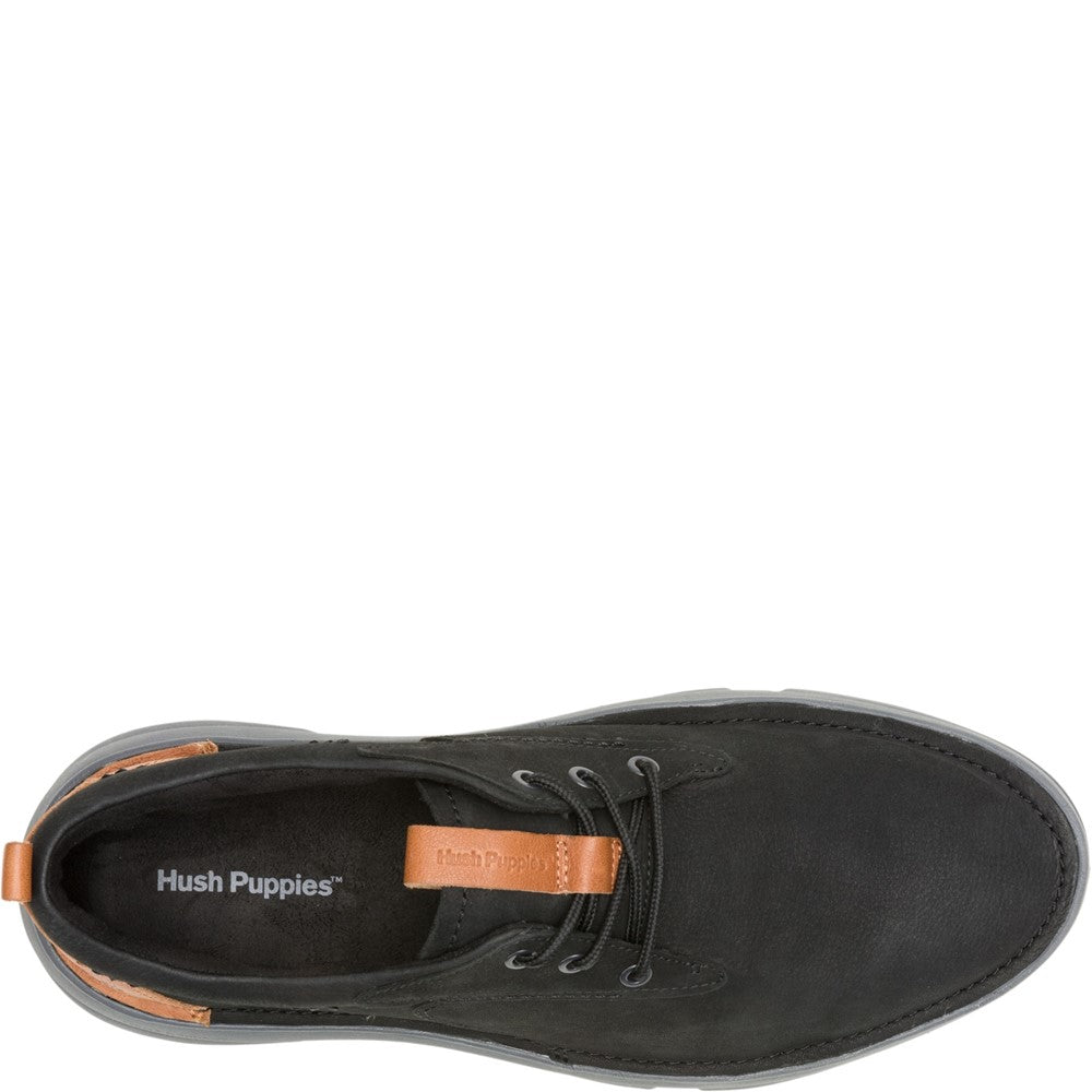 Lace Mens Summer Black/Black Hush Puppies Baylor Shoe