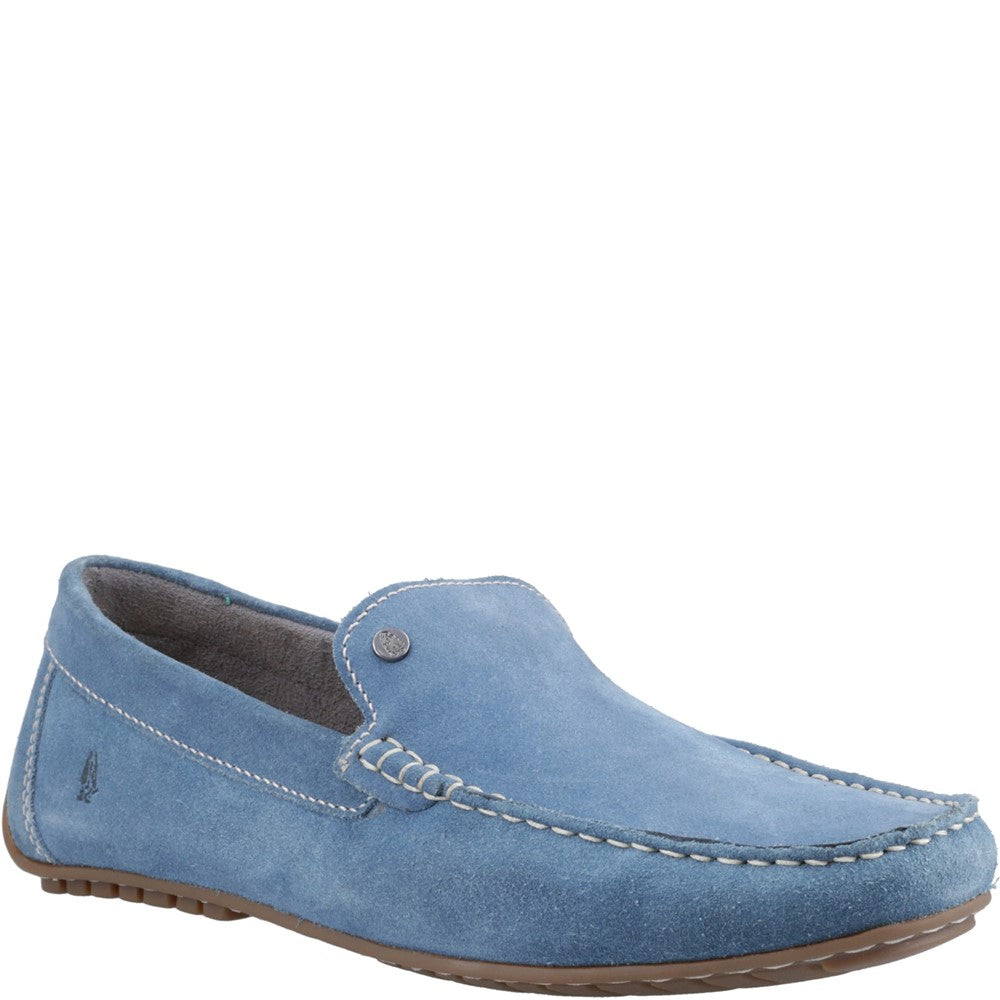 Slip On Mens Summer Blue Hush Puppies Ralph Suede Shoe