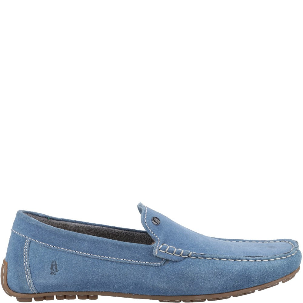 Slip On Mens Summer Blue Hush Puppies Ralph Suede Shoe