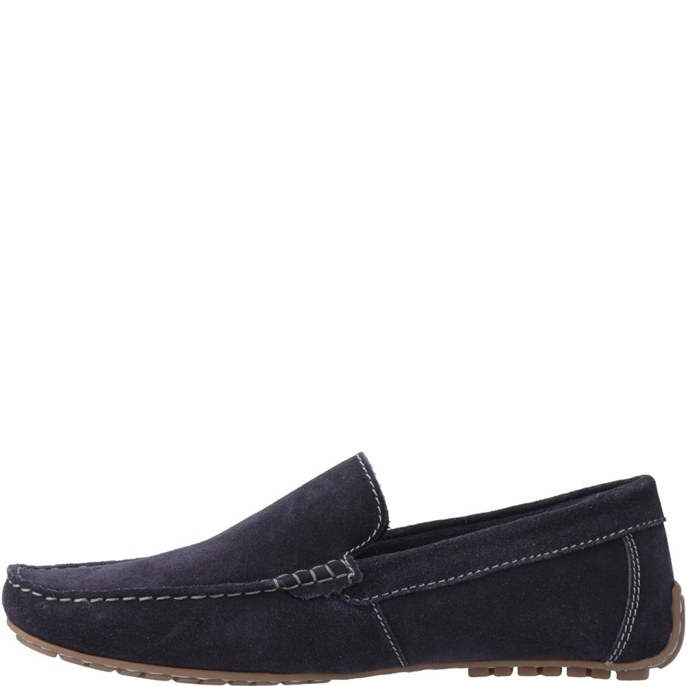 Slip On Mens Summer Navy Hush Puppies Ralph Suede Shoe