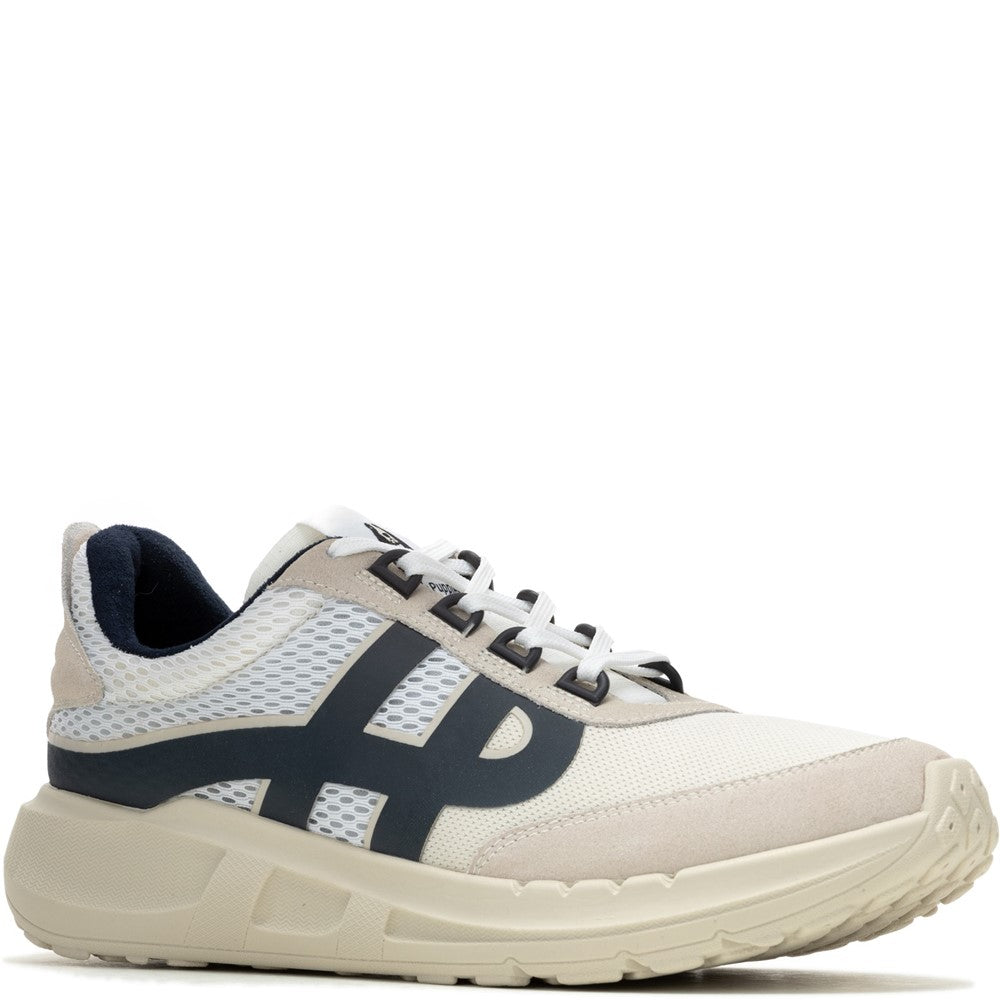 Mens Sports White Hush Puppies Seventy8 Retro Runner