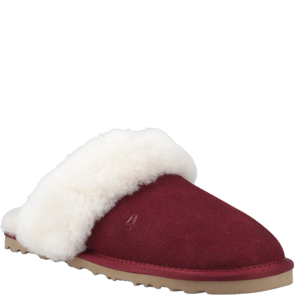 Classic Ladies Slippers Bordeaux Hush Puppies Samantha Mule Slipper