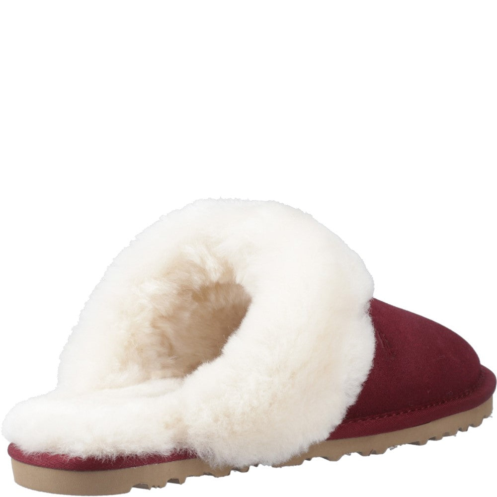 Classic Ladies Slippers Bordeaux Hush Puppies Samantha Mule Slipper