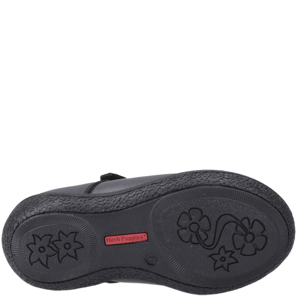 Girls BTS FLFR Black Hush Puppies Rosalie Infant Shoe