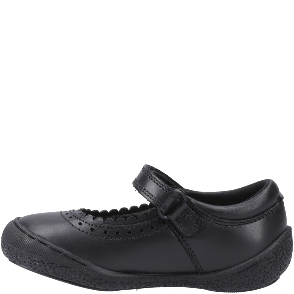 Girls BTS FLFR Black Hush Puppies Rosalie Infant Shoe