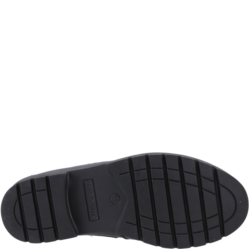 Girls BTS FLFR Black Hush Puppies Lucy Snr