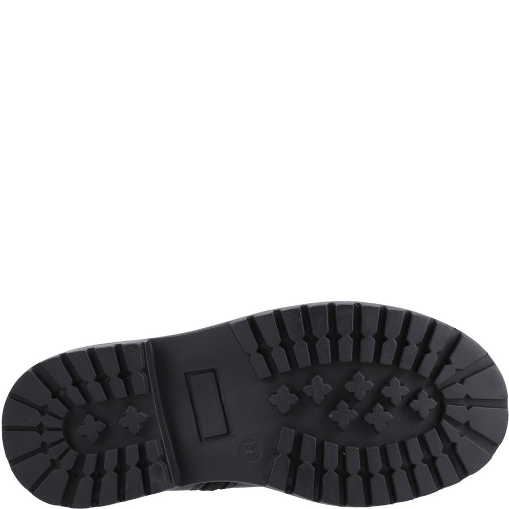 Girls BTS Black Hush Puppies Ariella Chelsea Boot Jnr