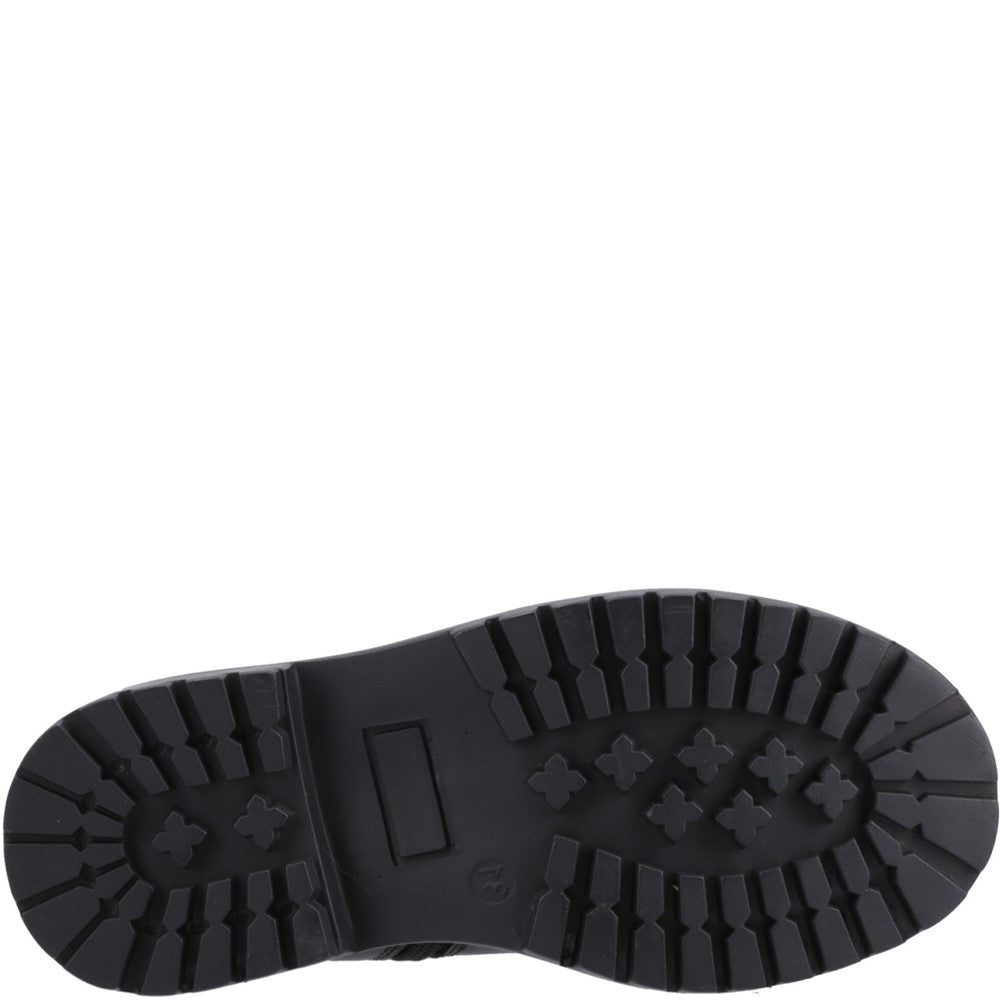 Girls BTS Black Hush Puppies Ariella Chelsea Boot Snr