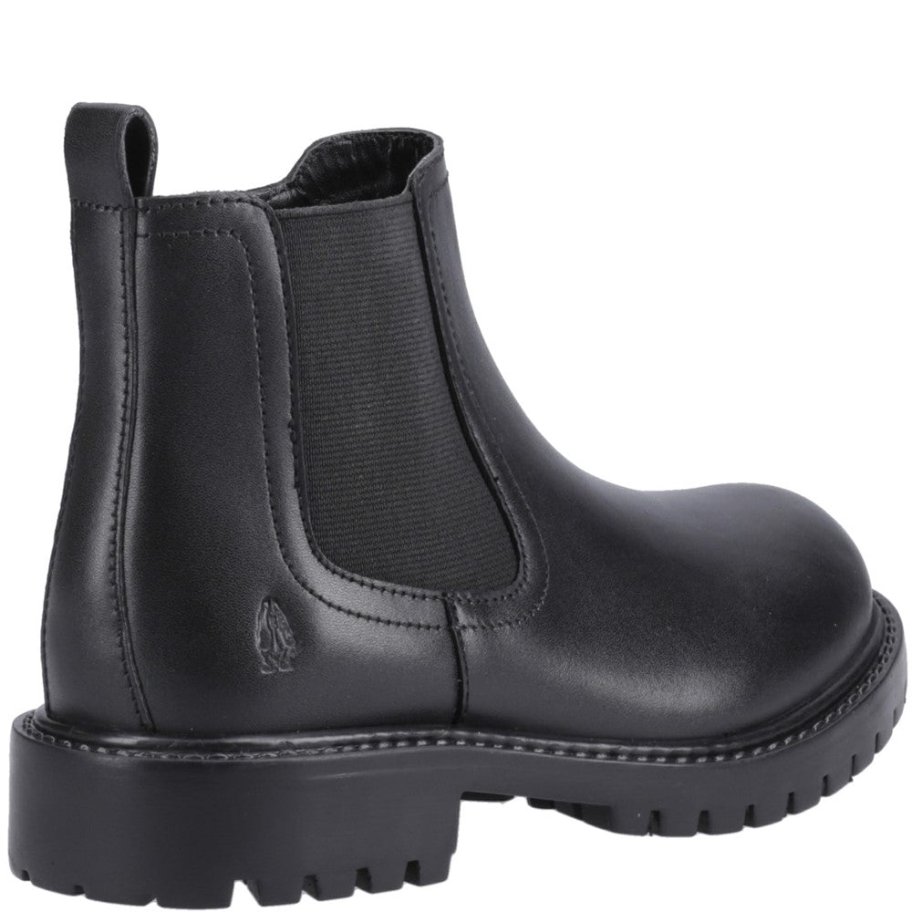 Girls BTS Black XL Hush Puppies Ariella Chelsea Boot Snr