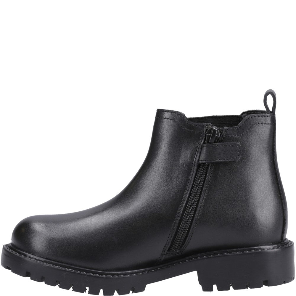 Girls BTS Black XL Hush Puppies Ariella Chelsea Boot Snr