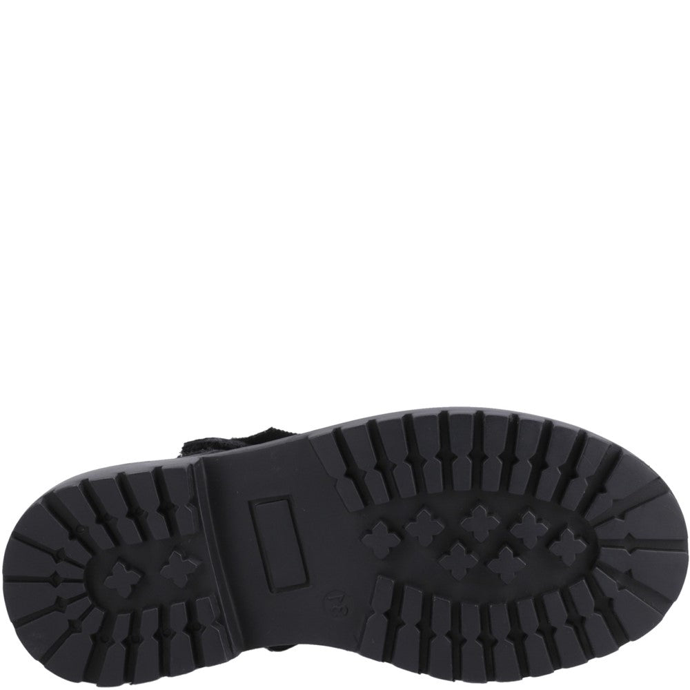 Girls BTS Black XL Hush Puppies Astrid Bow Snr