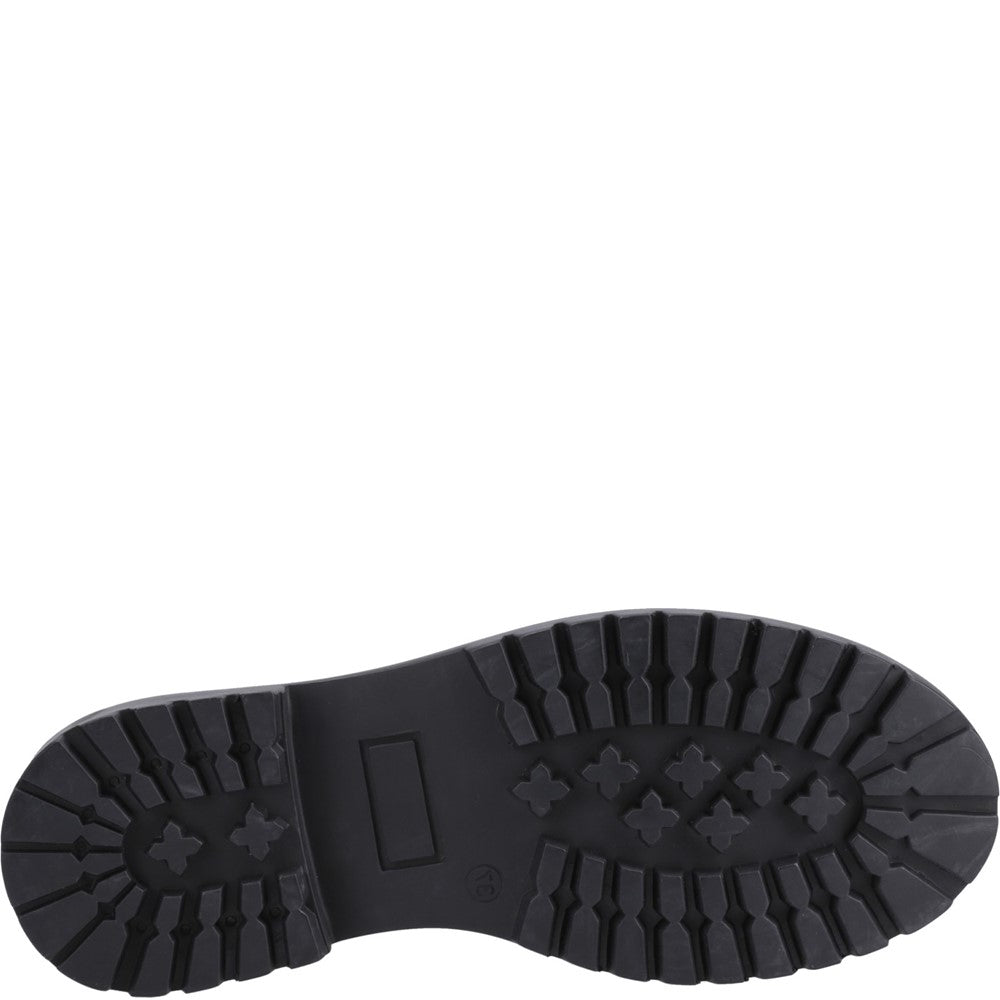 Girls BTS Patent Black Hush Puppies Athena Patent Jnr