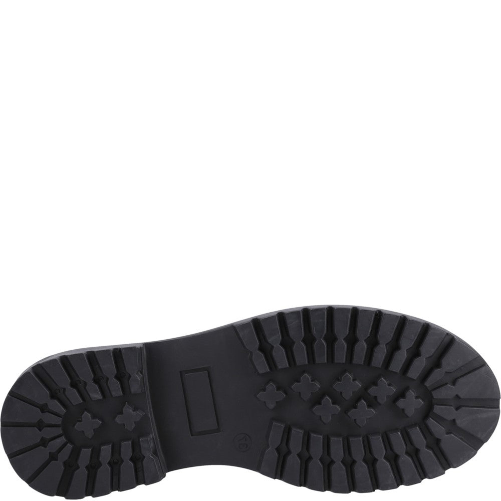 Girls BTS Patent Black Hush Puppies Athena Patent Snr