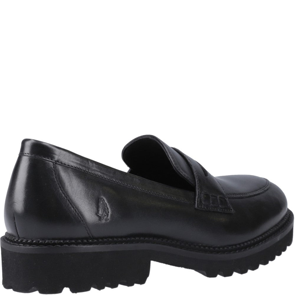 Girls BTS Black Hush Puppies Grazia Loafer Snr