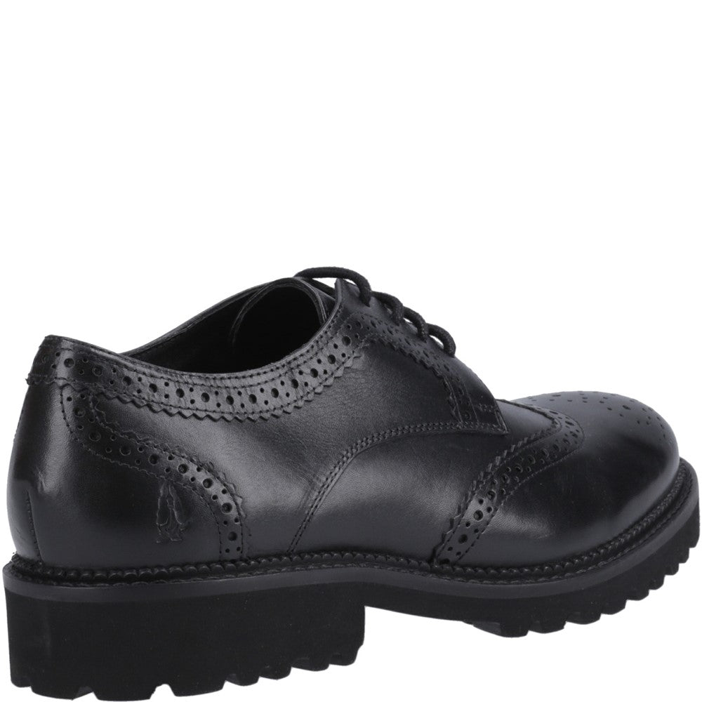 Girls BTS Black Hush Puppies Gabi Lace Up Snr