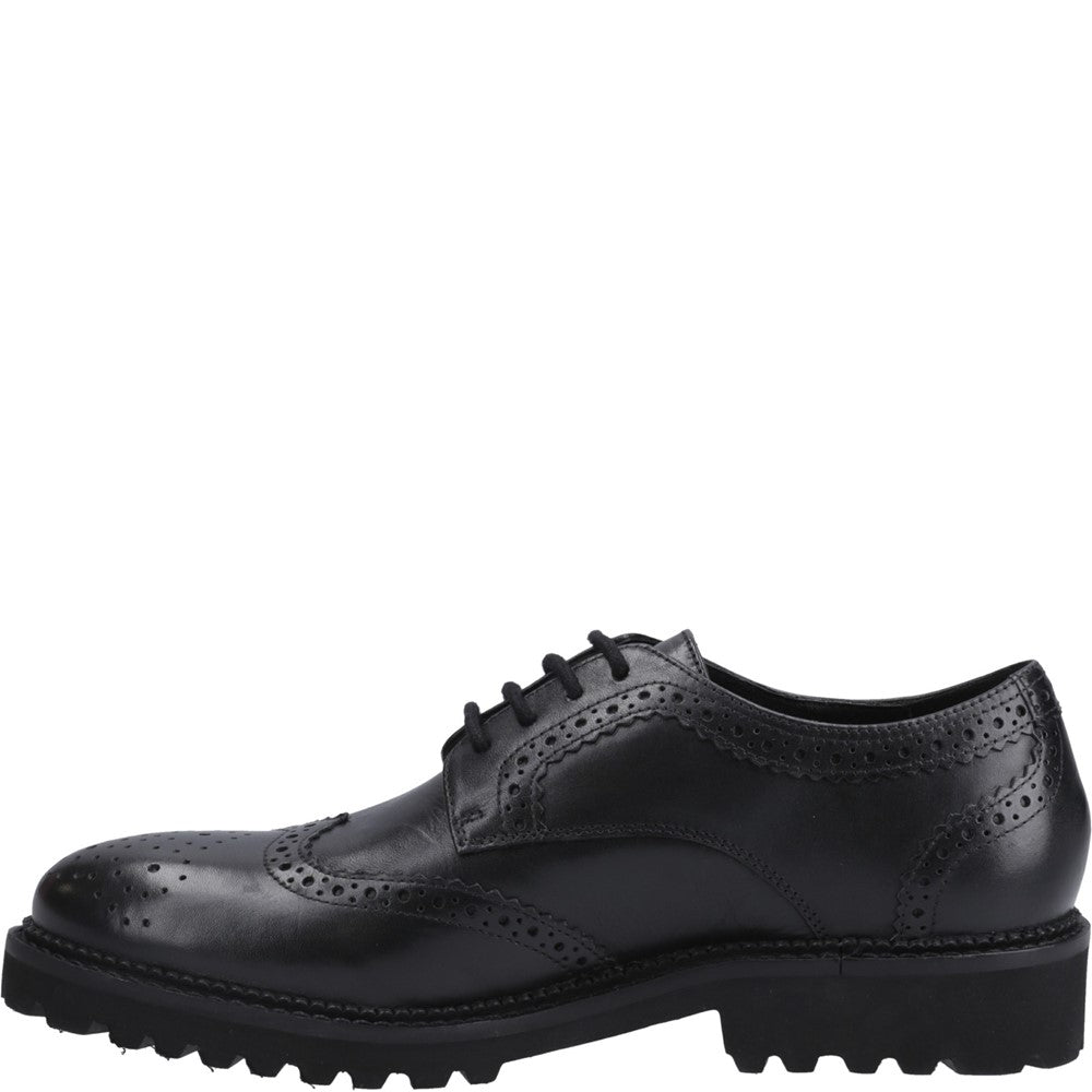 Girls BTS Black Hush Puppies Gabi Lace Up Snr