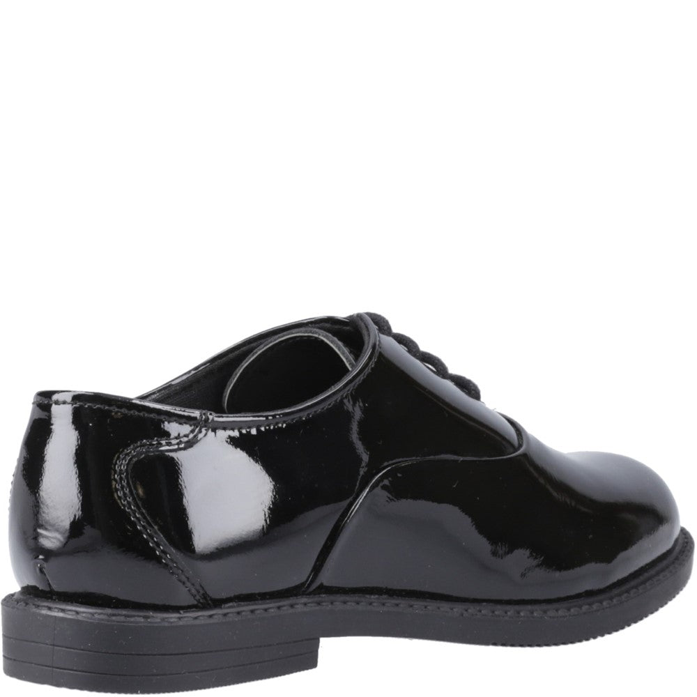 Girls BTS Black XL Hush Puppies Nellie Patent Shoe