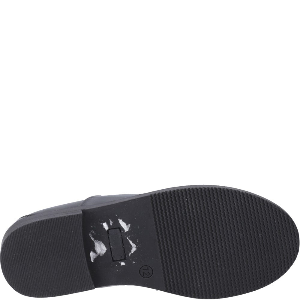 Girls BTS Black XL Hush Puppies Nellie Patent Shoe
