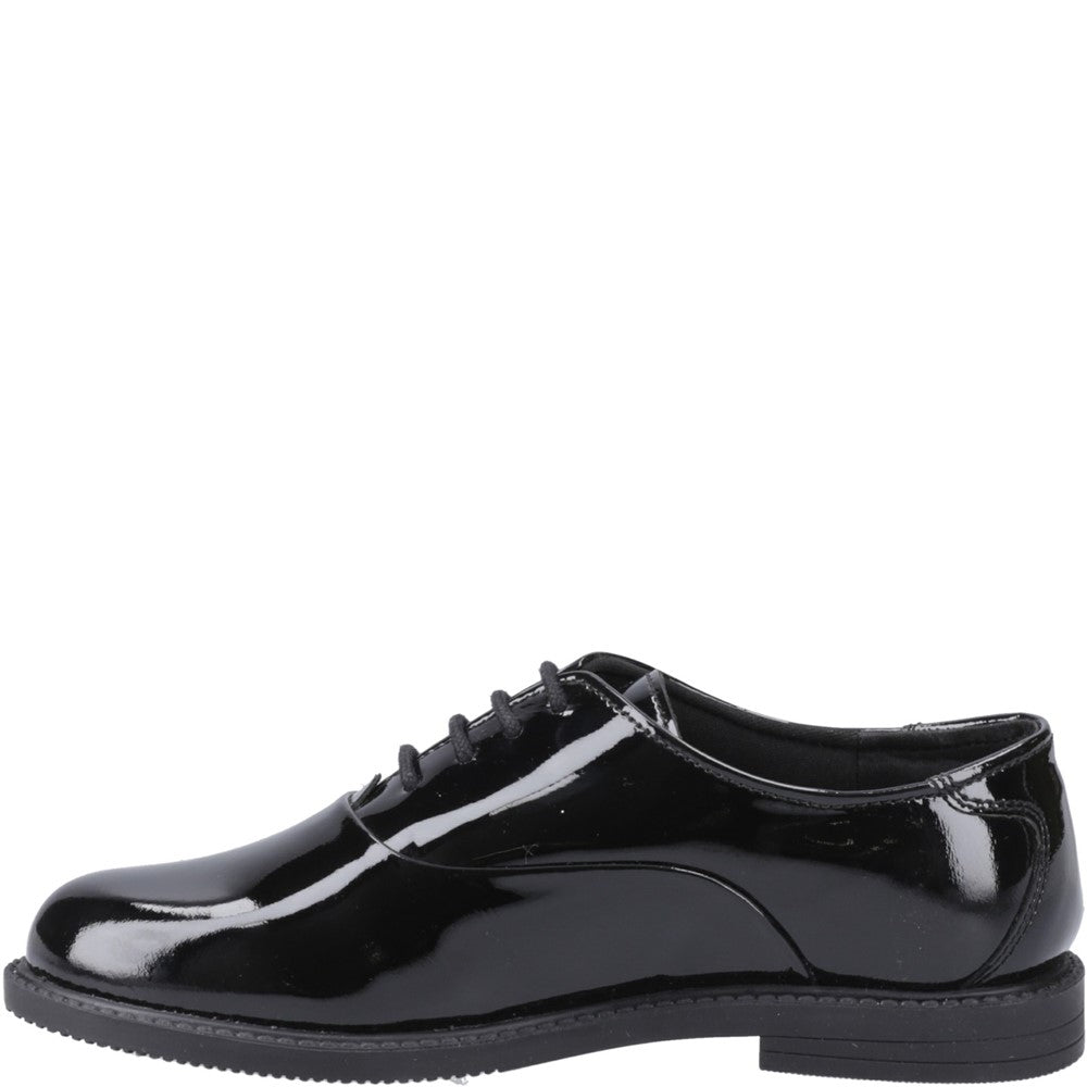 Girls BTS Black XL Hush Puppies Nellie Patent Shoe