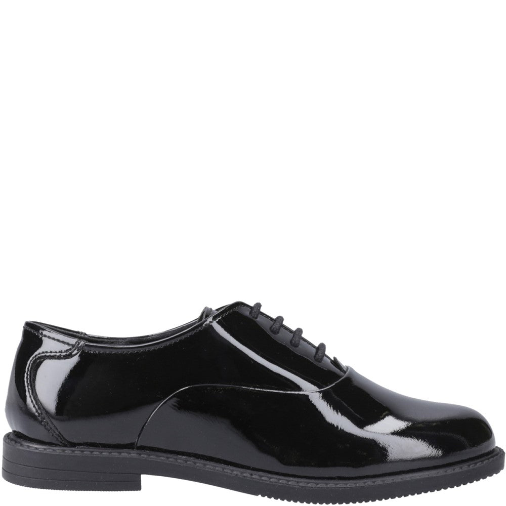Girls BTS Black XL Hush Puppies Nellie Patent Shoe