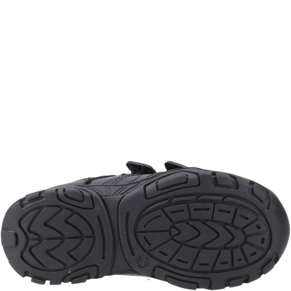 Boys BTS FLFR Black Hush Puppies Leroy Touch Fastening Infant