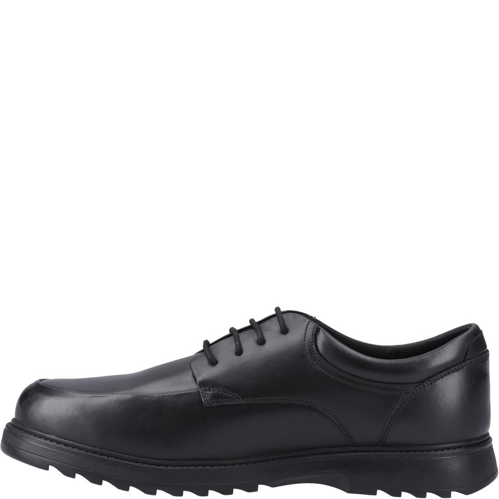 Boys BTS FLFR Black Lace Up Hush Puppies Romeo Lace Up Snr