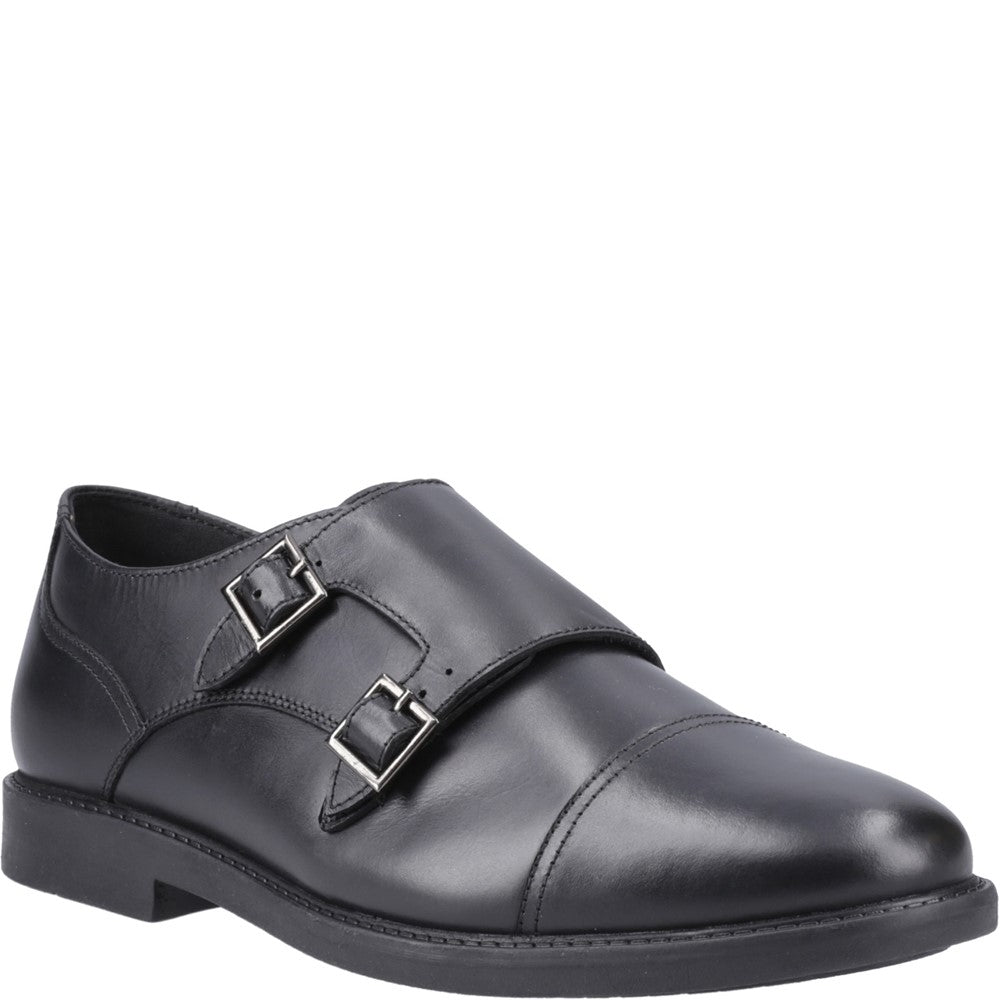 Boys BTS FLFR Black Hush Puppies Tim Monk Snr