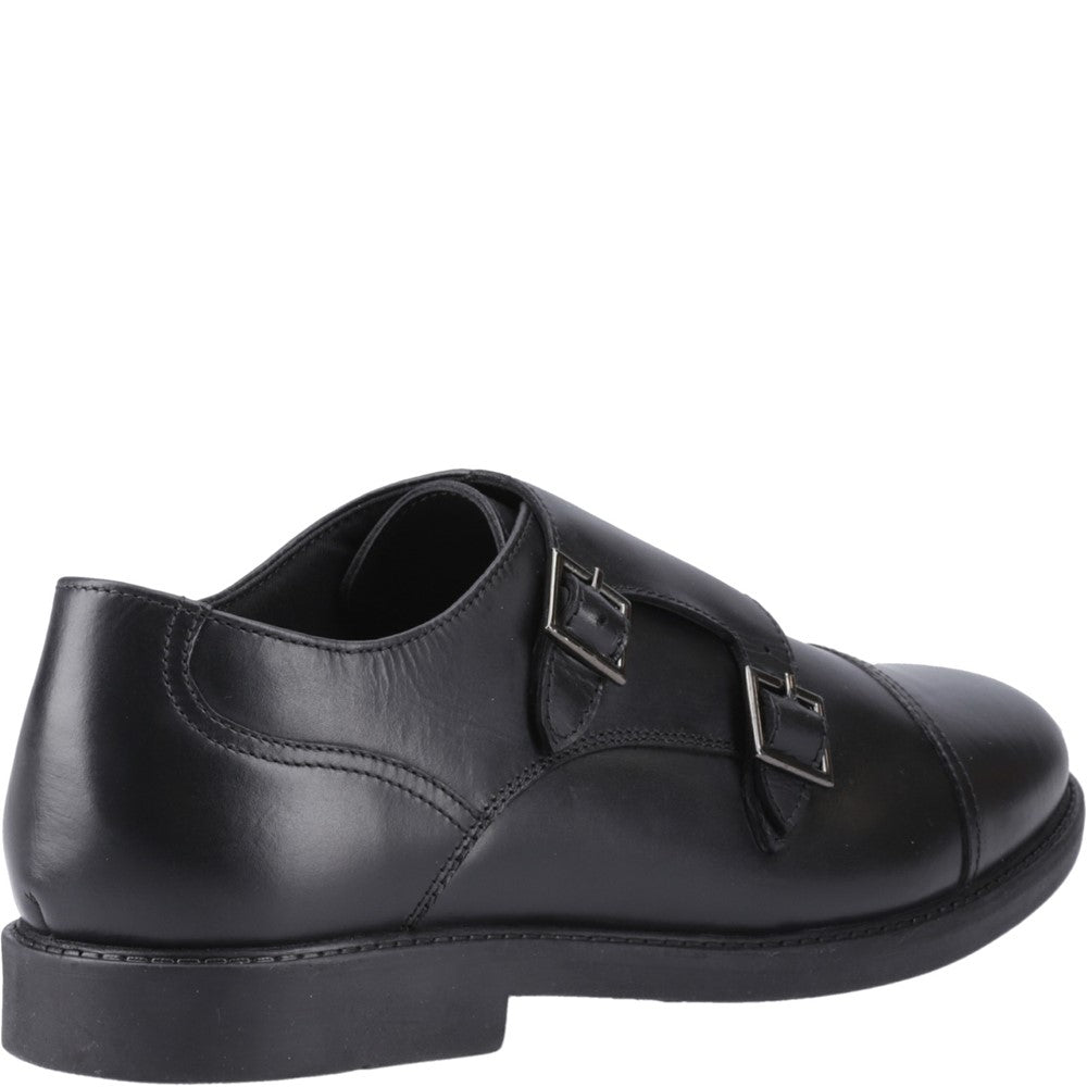 Boys BTS FLFR Black Hush Puppies Tim Monk Snr