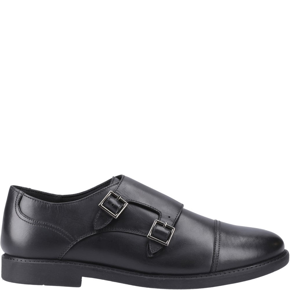 Boys BTS FLFR Black Hush Puppies Tim Monk Snr