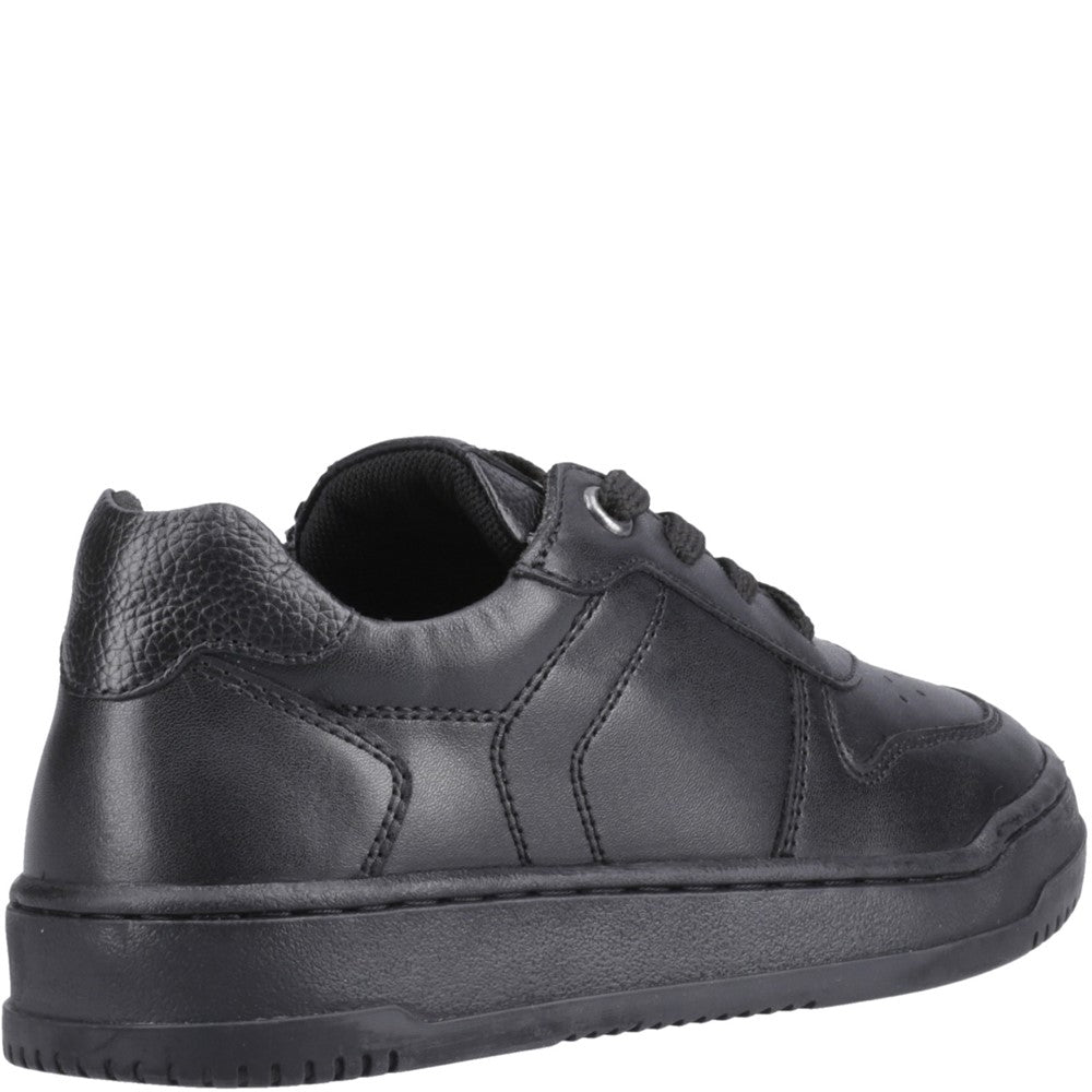 Boys BTS Black Hush Puppies Dougie Lace Jnr