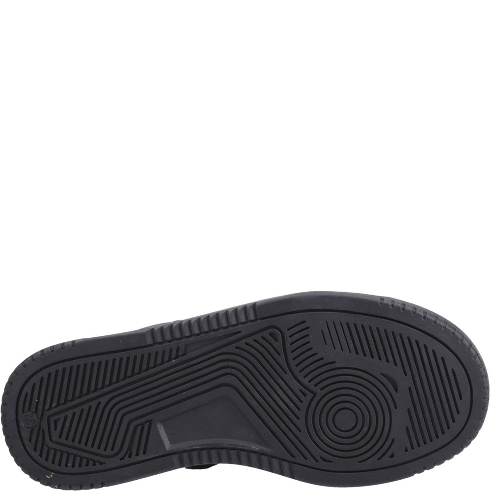 Boys BTS Black Hush Puppies Dougie Lace Jnr