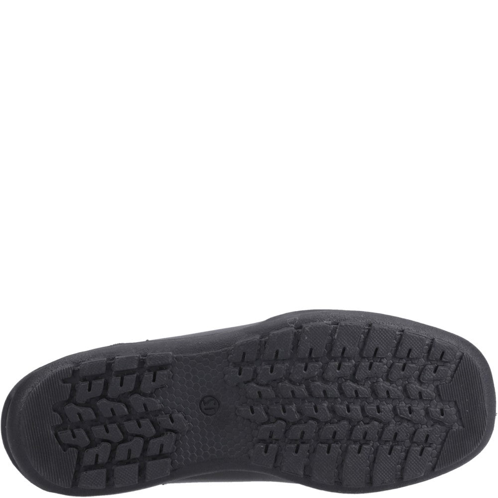Boys BTS Black Hush Puppies Mackenzie Wallabee Jnr