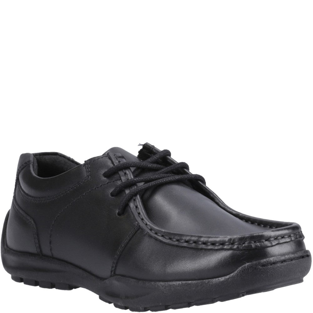 Boys BTS Black XL Hush Puppies Mackenzie Wallabee Snr