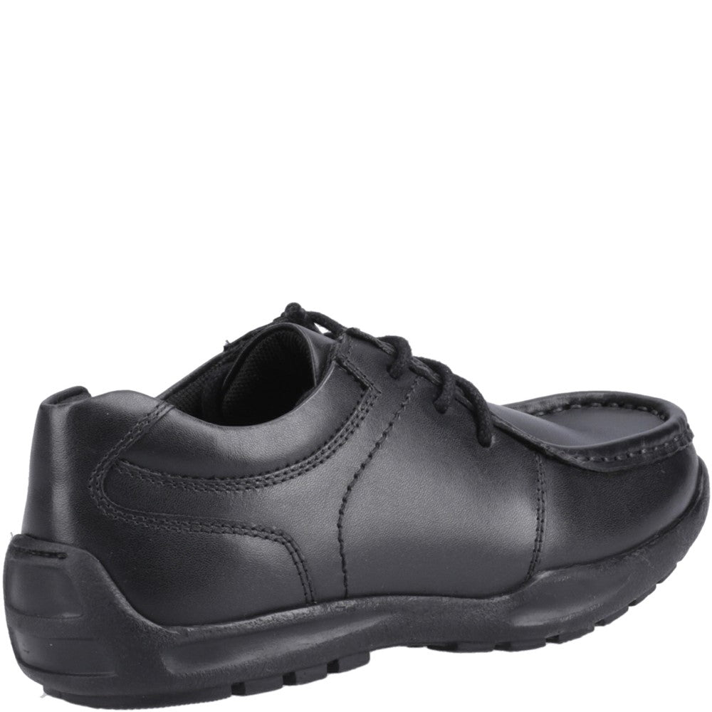 Boys BTS Black XL Hush Puppies Mackenzie Wallabee Snr