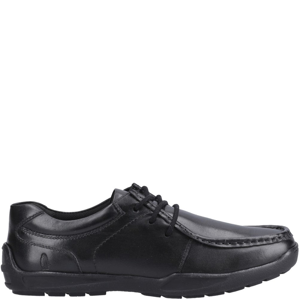 Boys BTS Black XL Hush Puppies Mackenzie Wallabee Snr