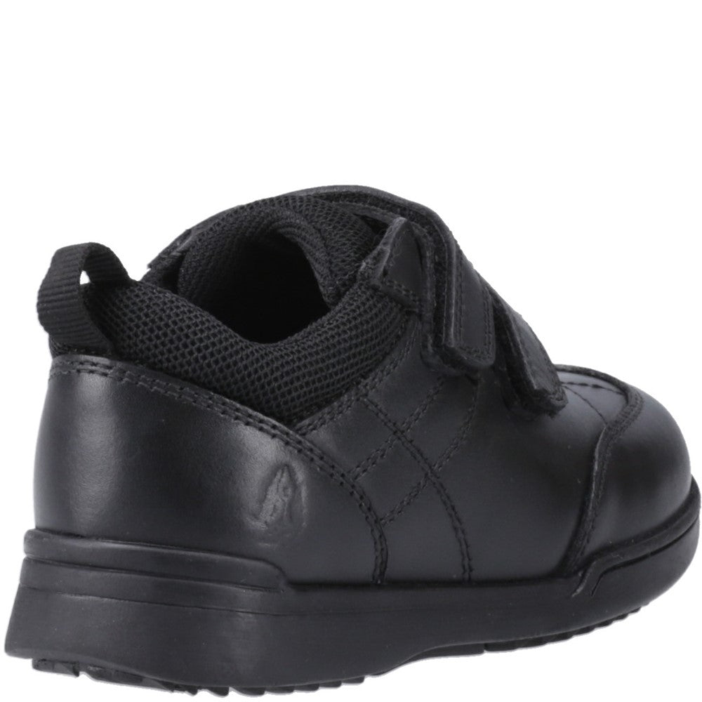 Boys BTS Black Hush Puppies Lennon Infant School Shoe