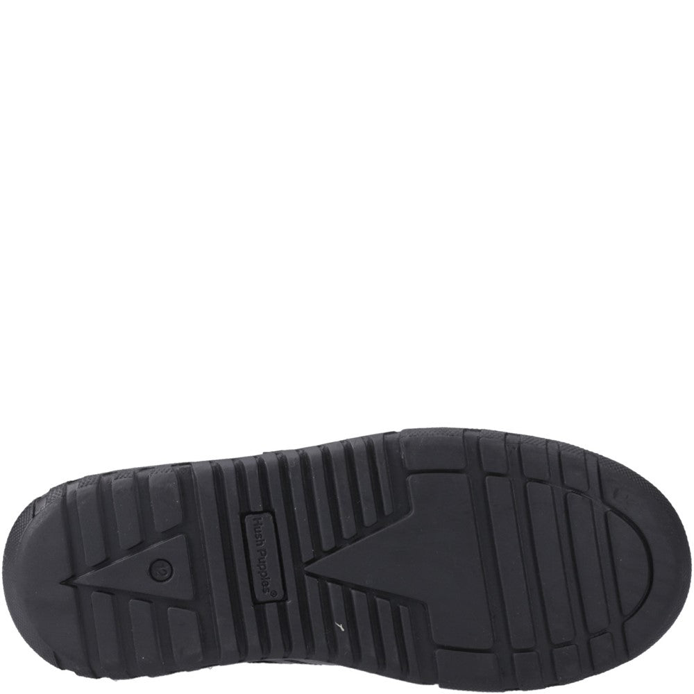 Boys BTS Black Hush Puppies Sutton Bungee Jnr