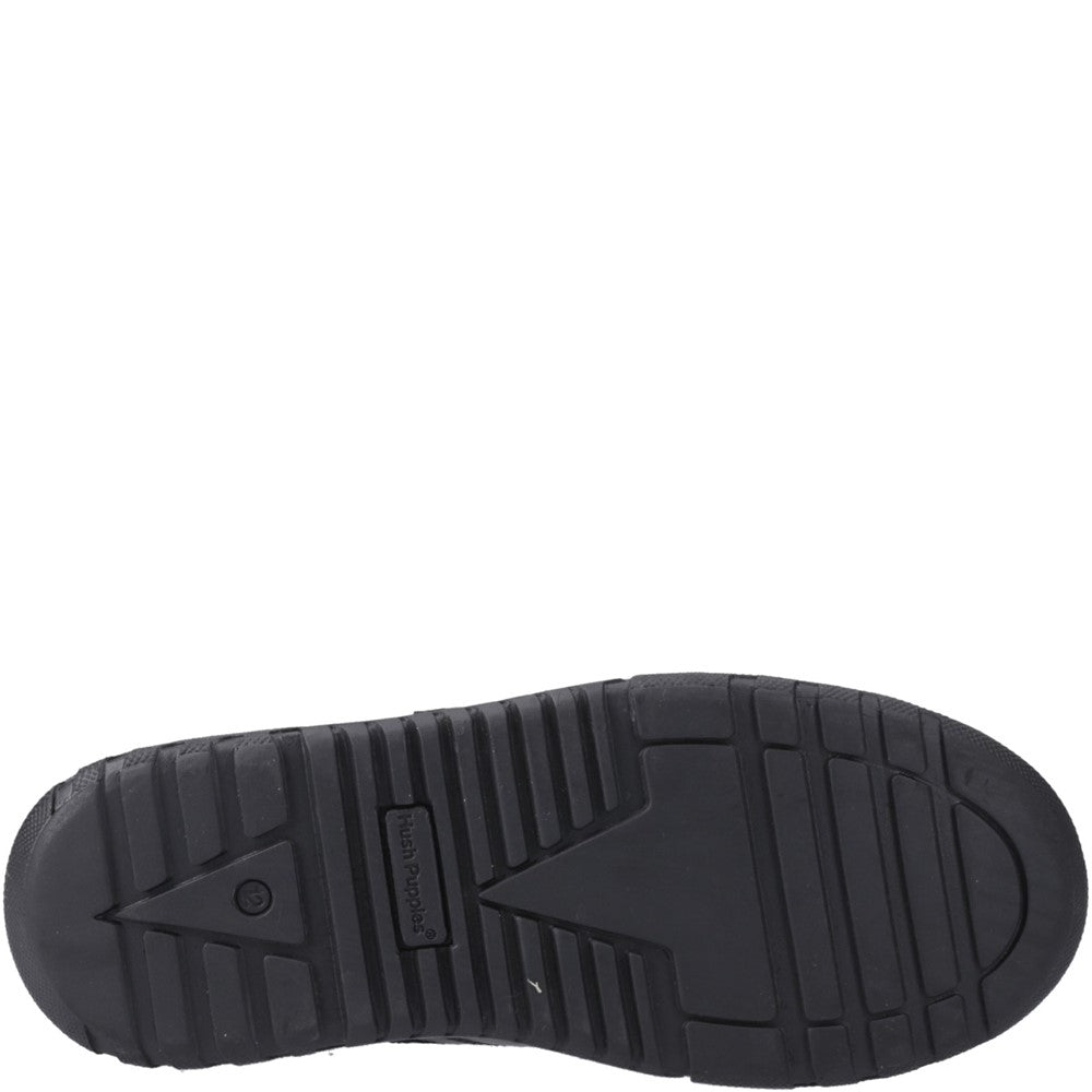Boys BTS Black Hush Puppies Sutton Bungee Snr