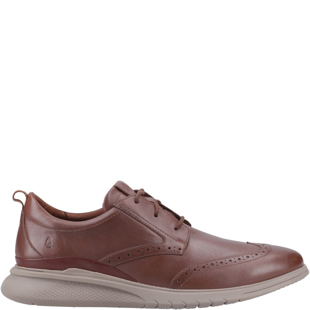 Mens Formal Lace Up Shoes Cappucino Hush Puppies Advance Wingtip Shoe
