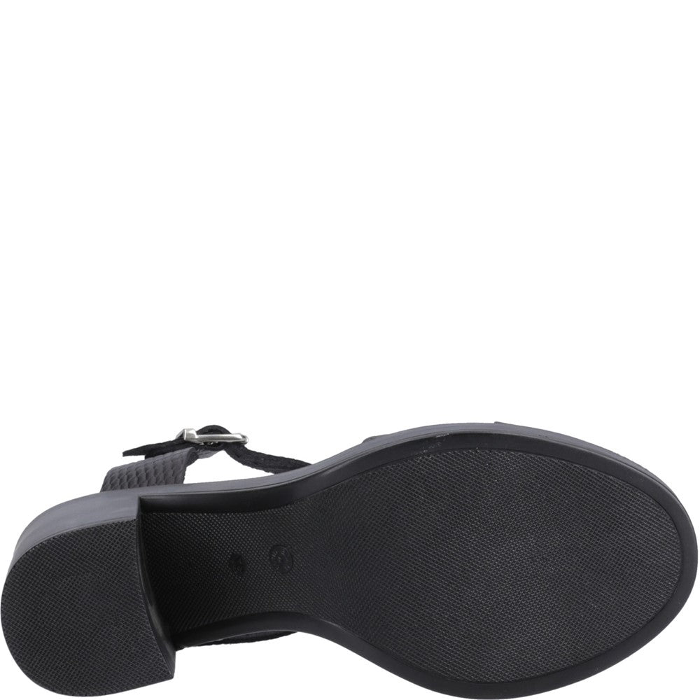 Ladies Heels Black/Snake Hush Puppies Georgia Party Heel