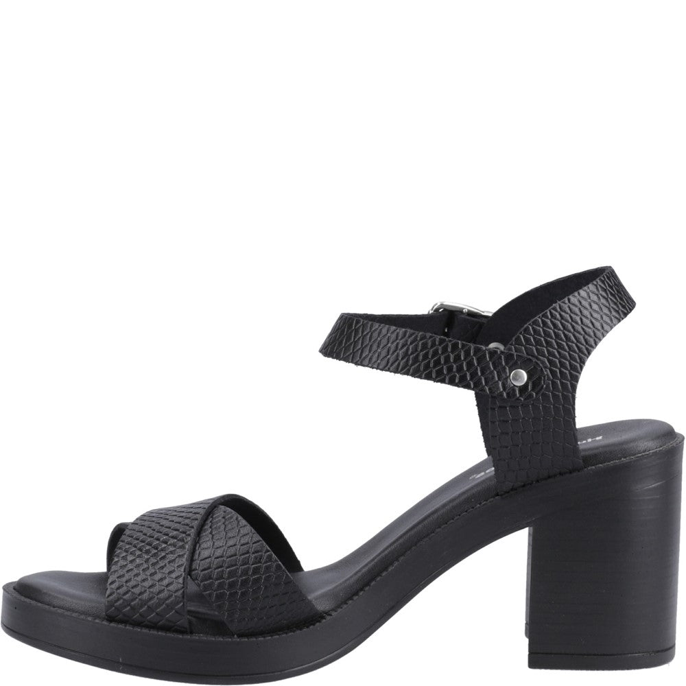 Ladies Heels Black/Snake Hush Puppies Georgia Party Heel