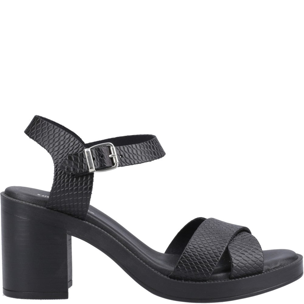 Ladies Heels Black/Snake Hush Puppies Georgia Party Heel