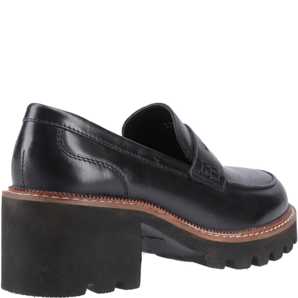 Slip On Ladies Shoes Black Hush Puppies Giavanna Loafer