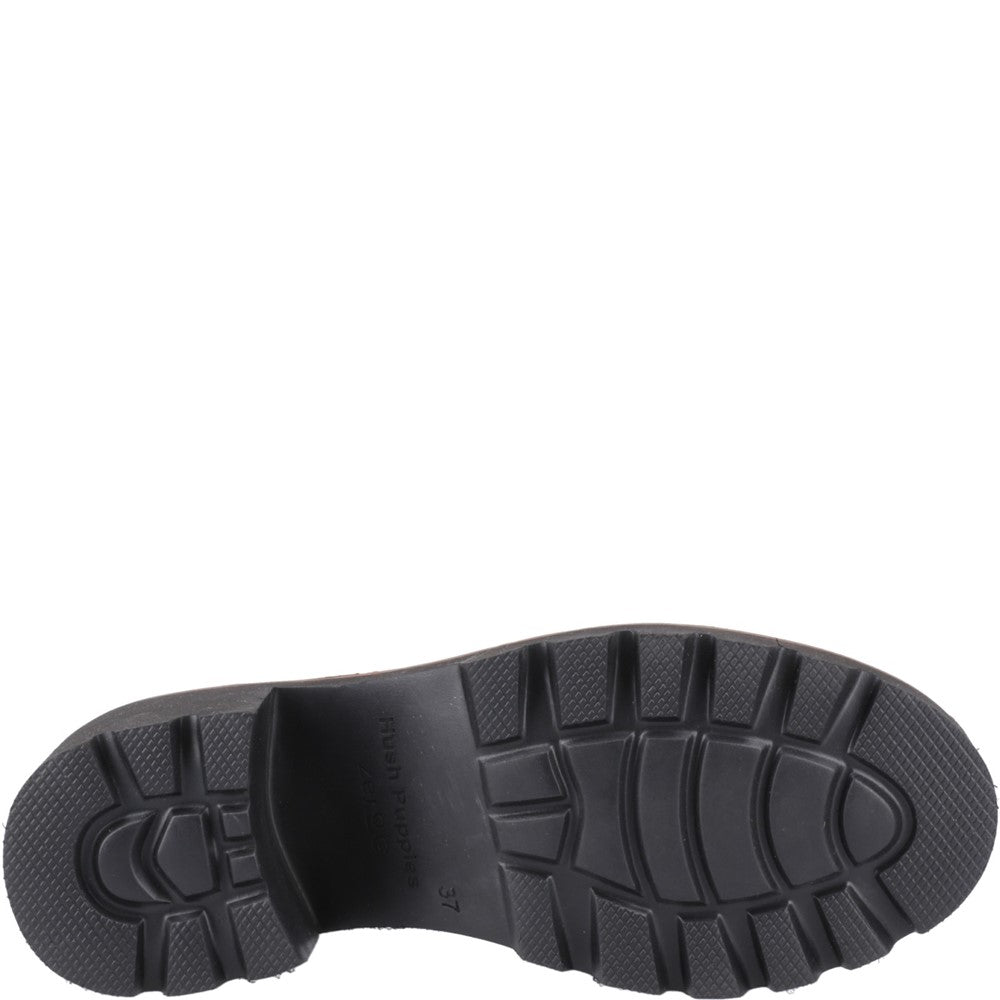 Slip On Ladies Shoes Black Hush Puppies Giavanna Loafer