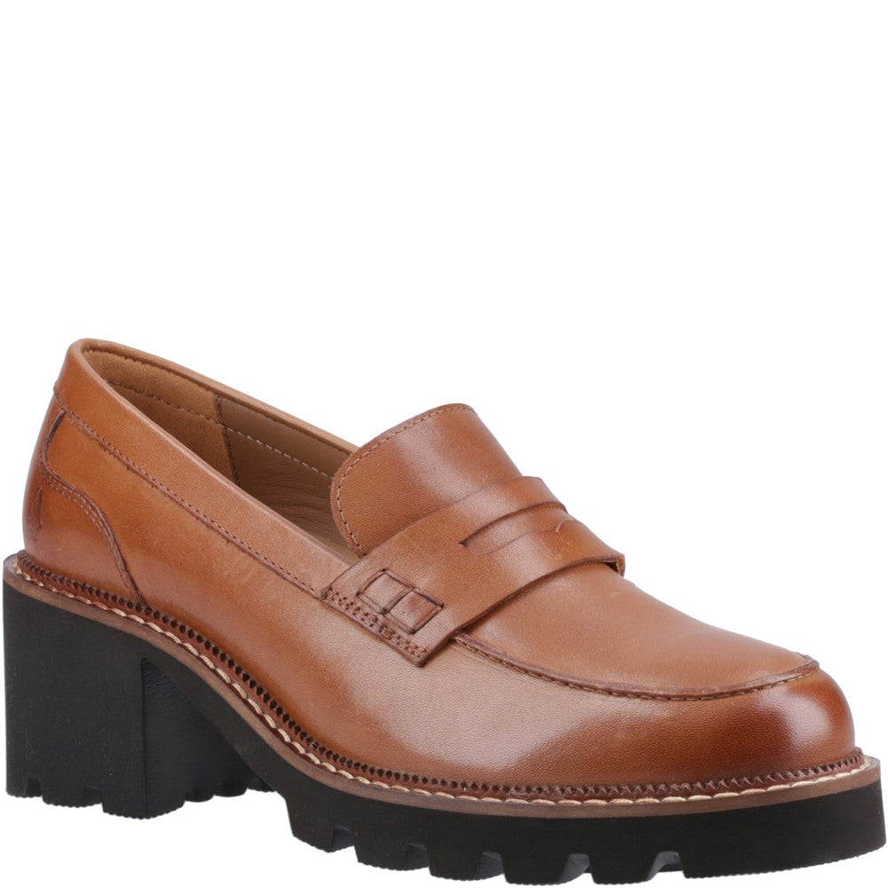 Slip On Ladies Shoes Tan Hush Puppies Giavanna Loafer