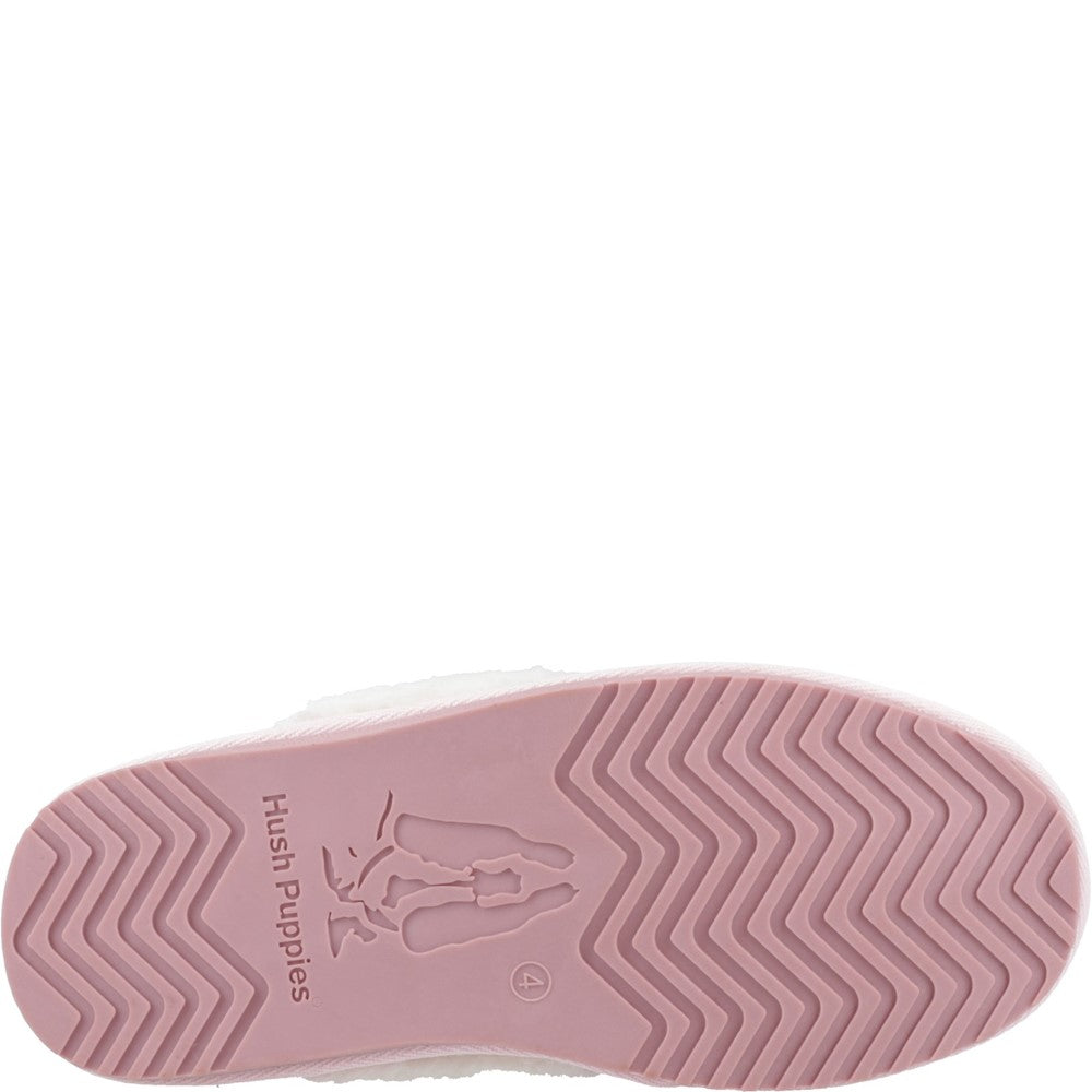 Classic Ladies Slippers Pink Hush Puppies Arianna Plaid Slipper