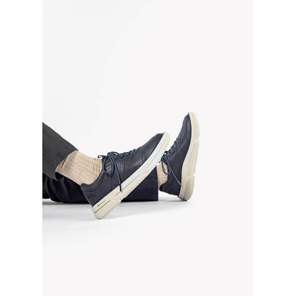 Lace Mens Summer Navy Hush Puppies Baylor Sneaker